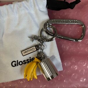 Glossier Banana Keychain